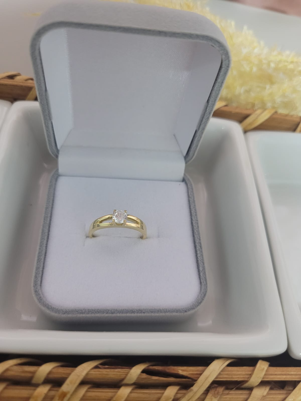 Solitário em ouro 18K - Alisson Joias