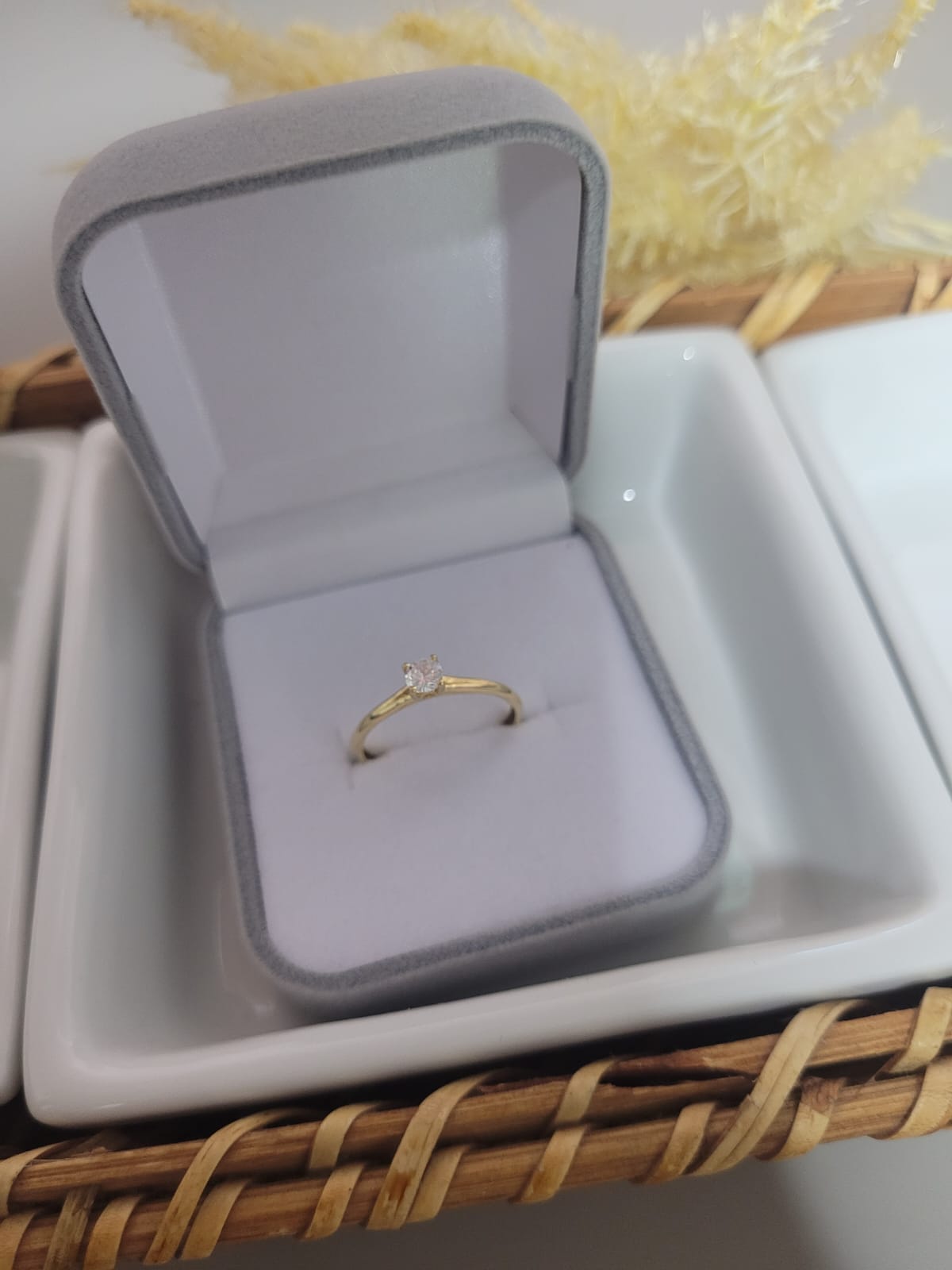 Solitário em ouro 18K - Alisson Joias