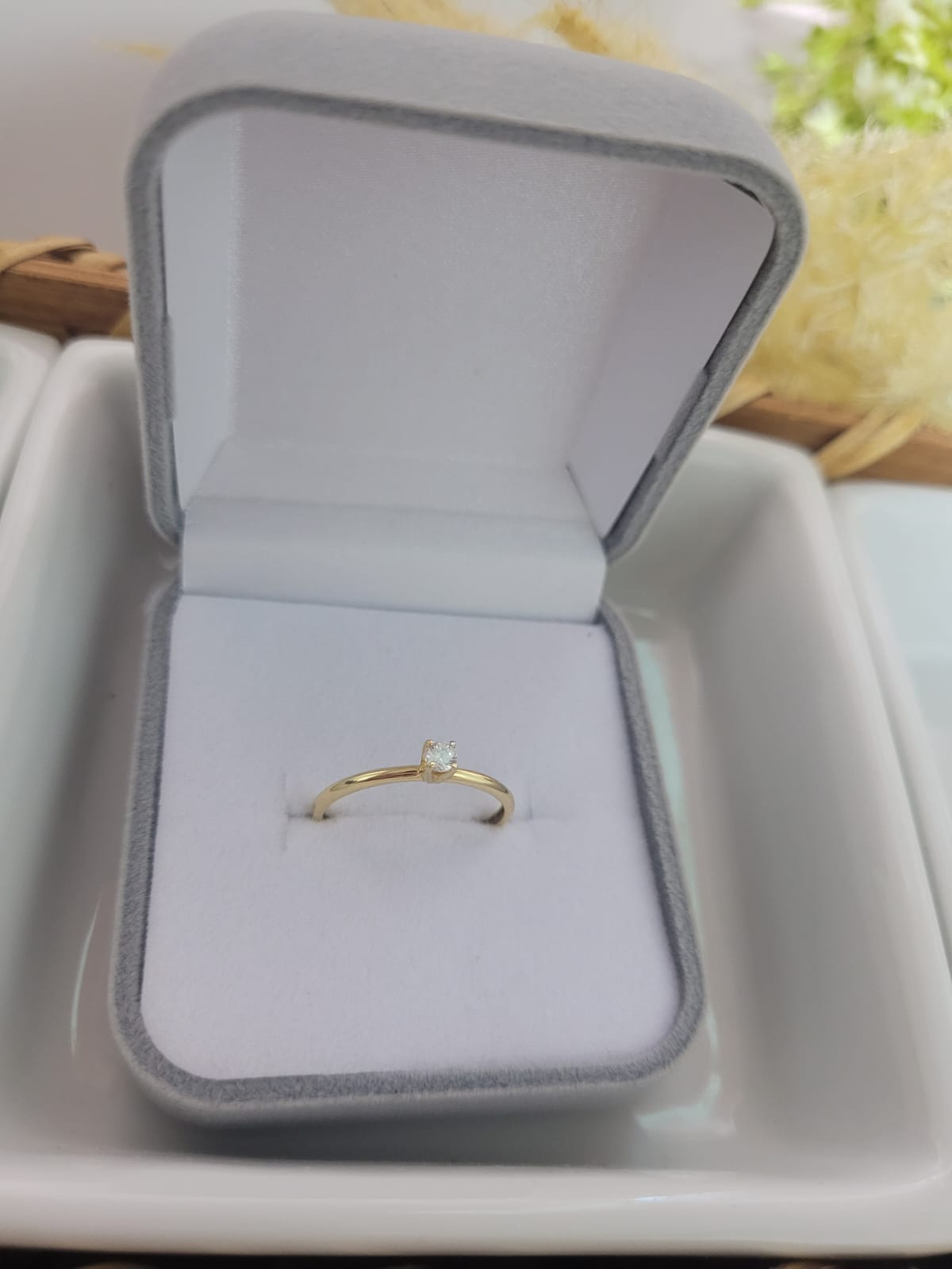 Solitário em ouro 18K - Alisson Joias