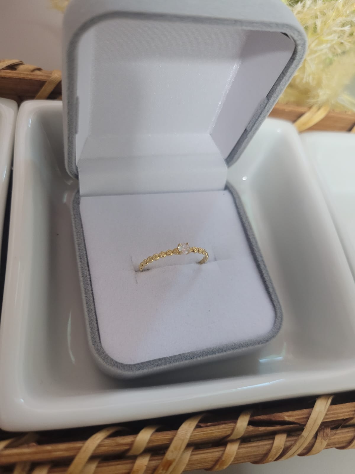 Solitário em ouro 18K - Alisson Joias