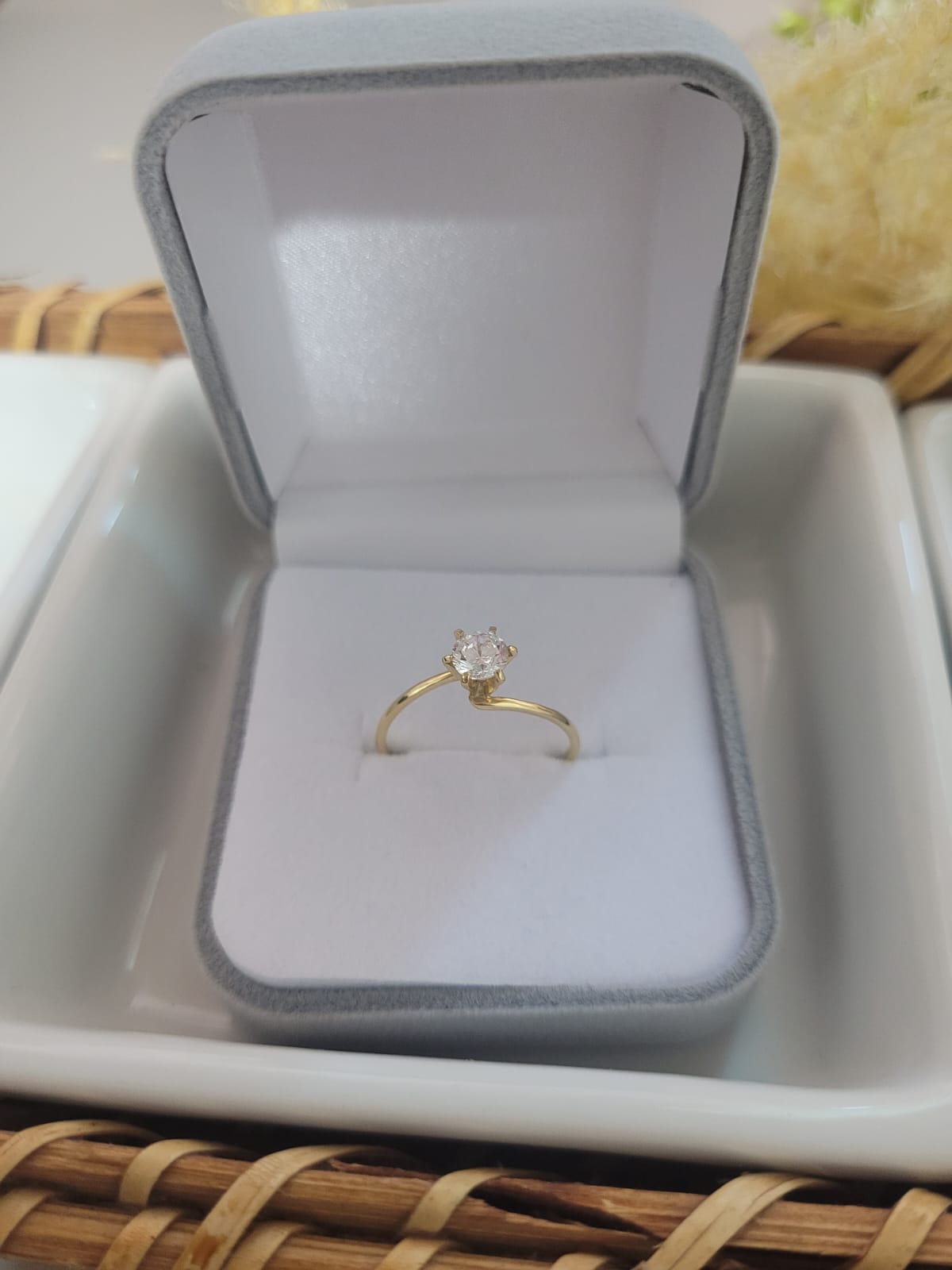 Solitário em ouro 18K - Alisson Joias