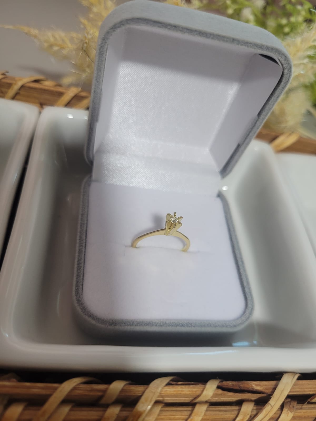Solitário em ouro 18K - Alisson Joias