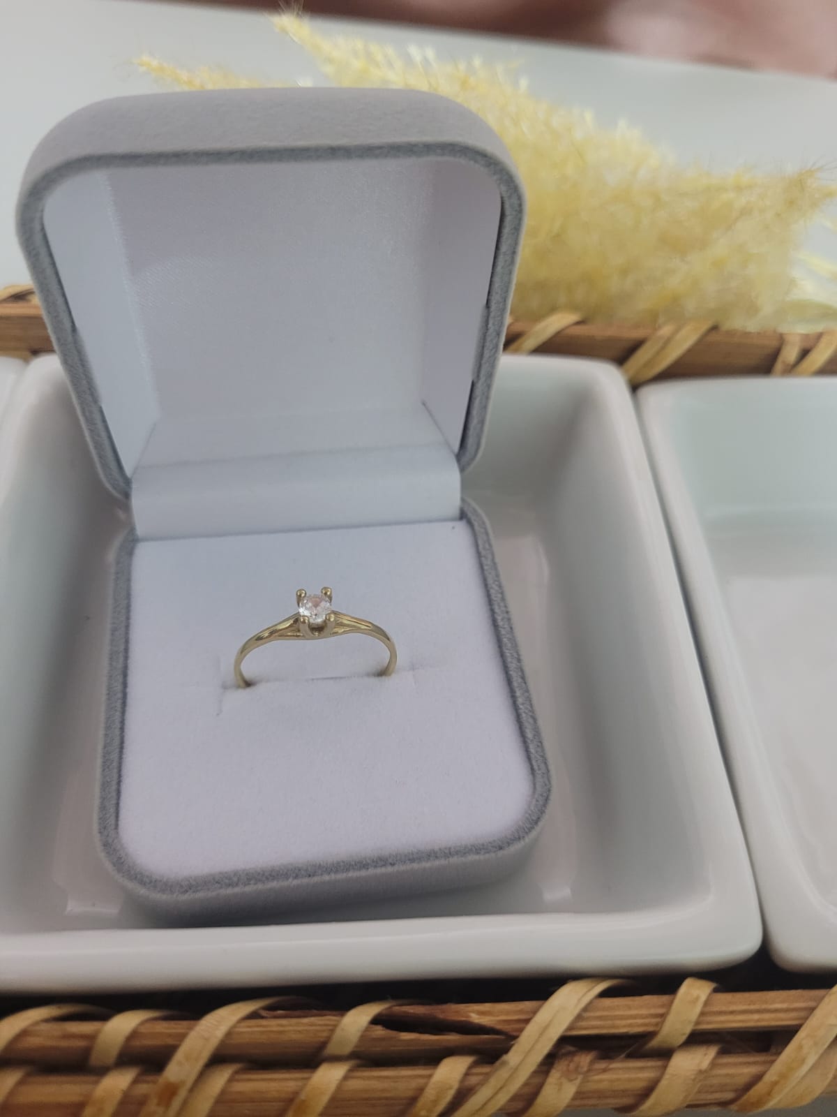 Solitário em ouro 416K - Alisson Joias