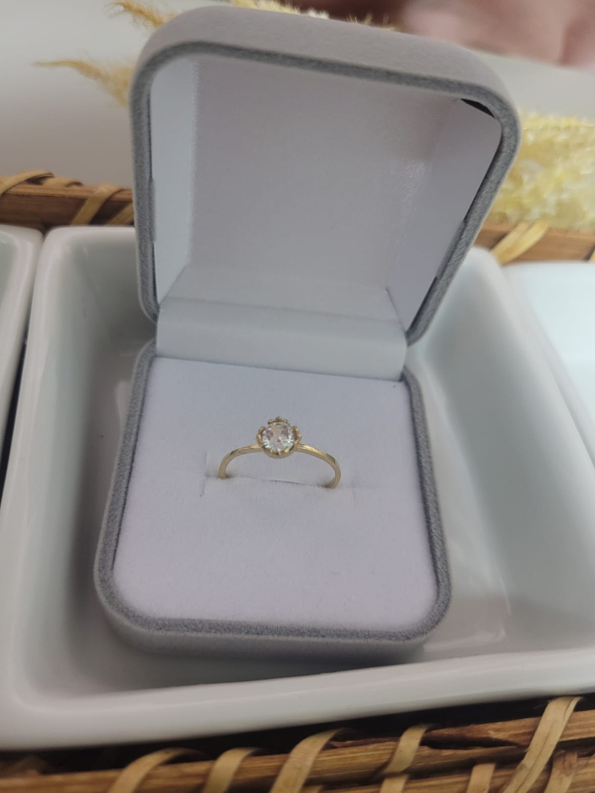 Solitário em ouro 416K - Alisson Joias